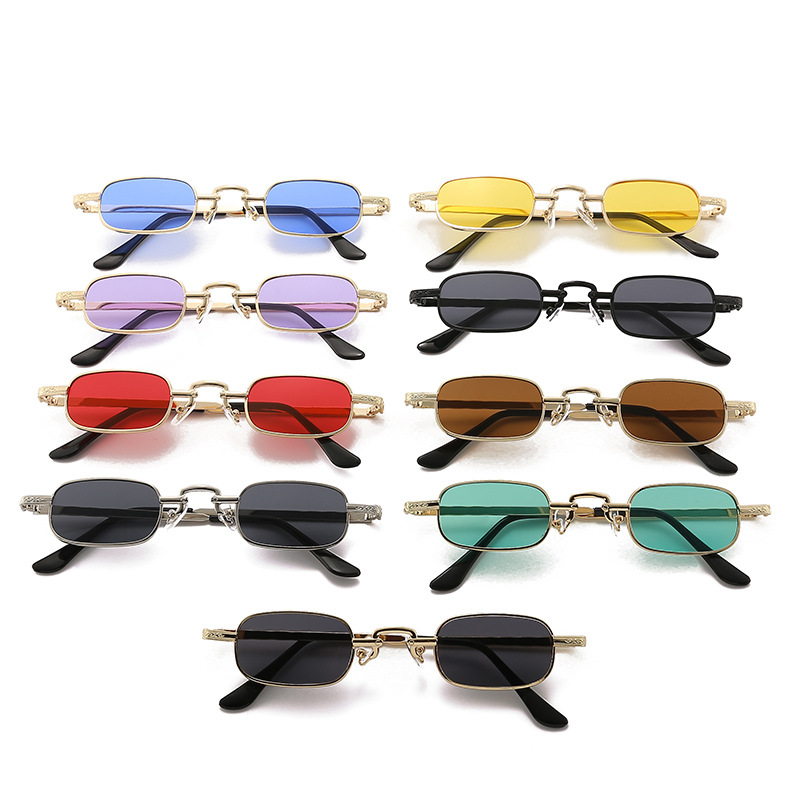 Metal Photo Panel - New Small Frame Square Sunglasses Trendy