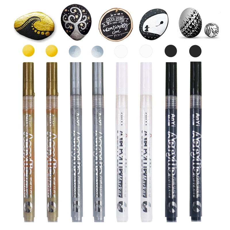 3Pcs/set White Acrylic Paint P - đánh giá và giá Copic Marker Classic