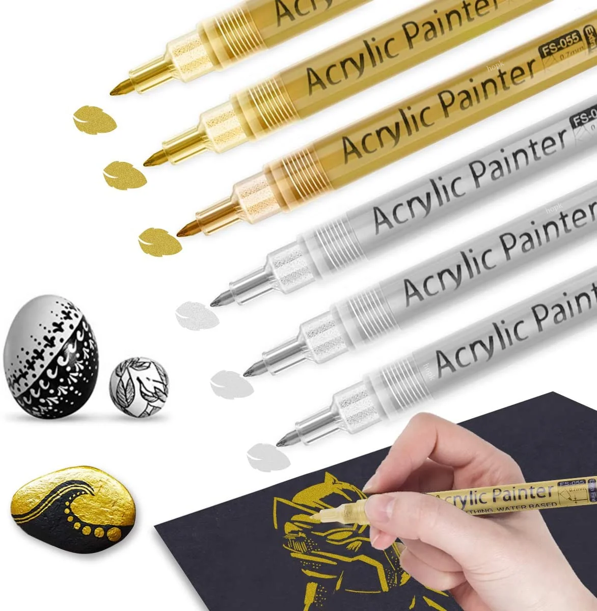 3Pcs/set White Acrylic Paint P - đánh giá và giá Copic Marker Classic