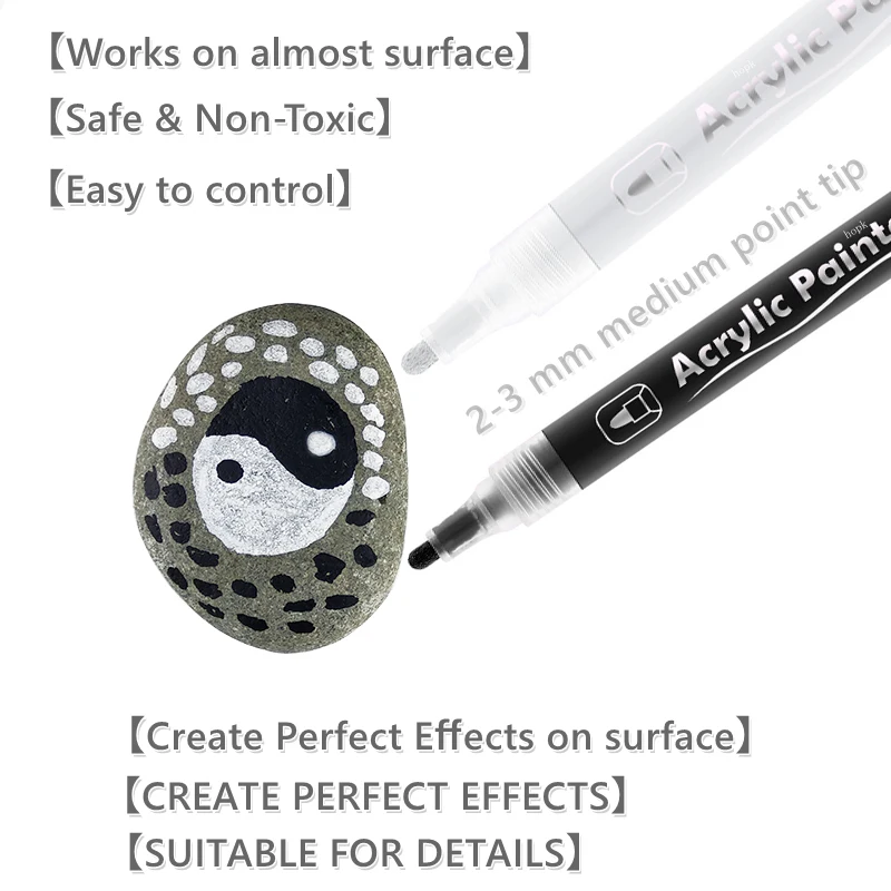 3Pcs/set White Acrylic Paint P - đánh giá và giá Copic Marker Classic