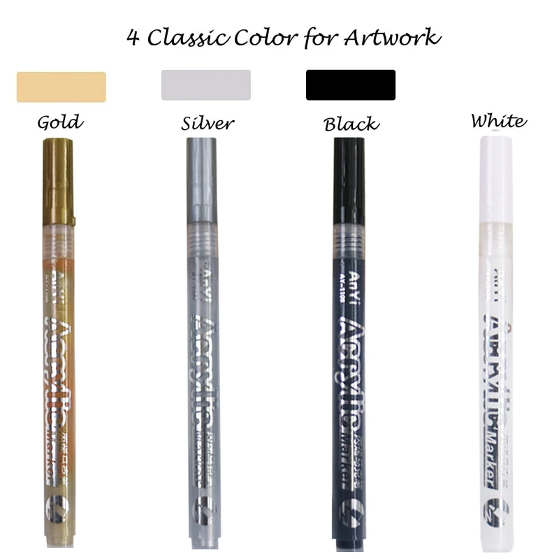 3Pcs/set White Acrylic Paint P - đánh giá và giá Copic Marker Classic