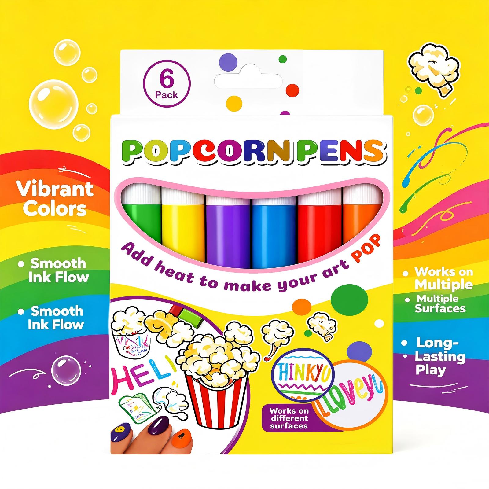 6PCS Popcorn Pens for DIY Craf - đánh giá và giá Copic Marker Sketch