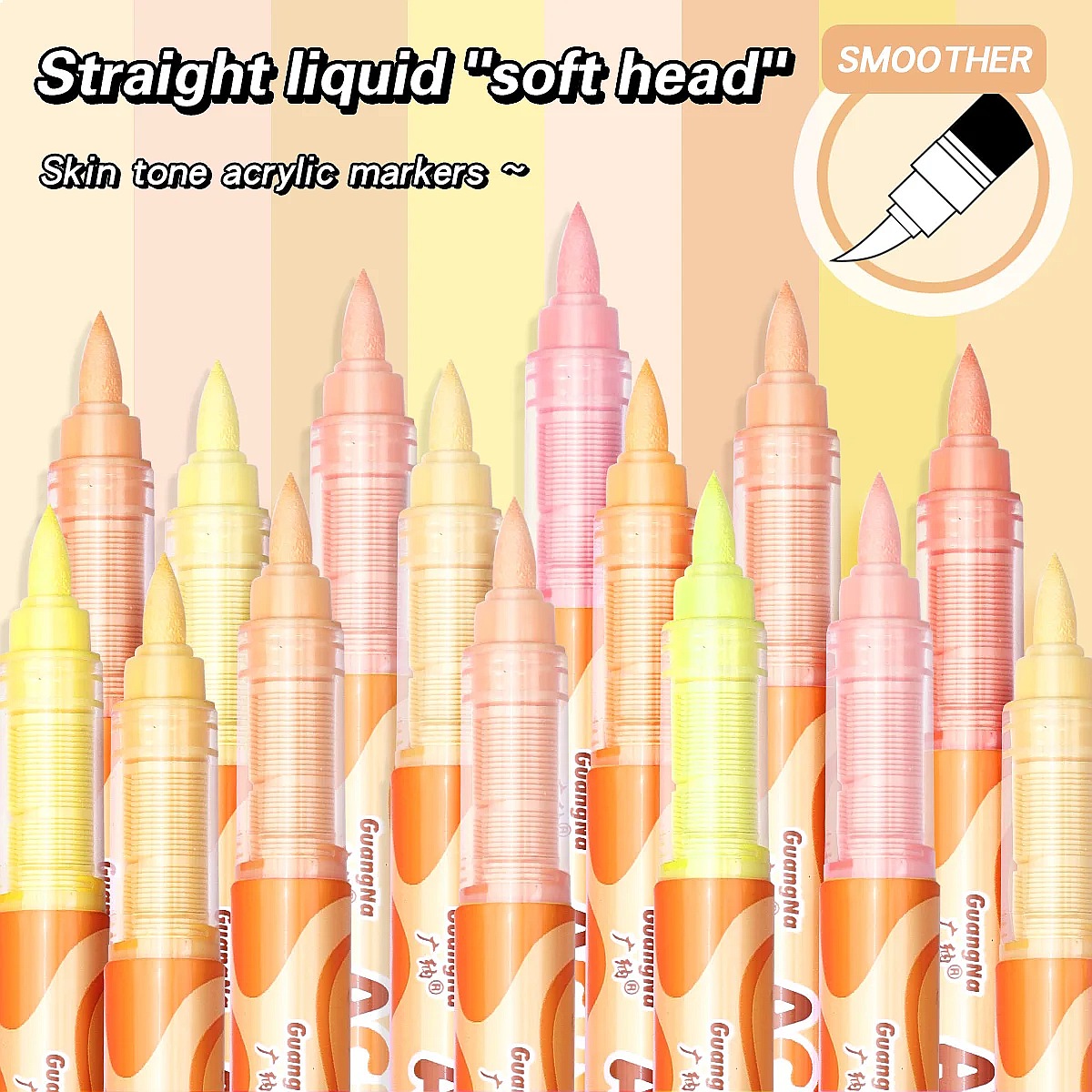 GuangNa 72 Colors Soft Brush A - đánh giá và giá Copic Marker Sketch